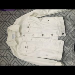 White jean jacket